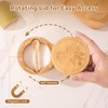 Timtopno Salt Cellar, 2PCS Salt Container Bamboo Salt and Pepper