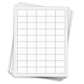 500 Waterproof Labels for Small Spice Jars, 1.5 x 1 in., Waterproof White Vinyl for Inkjet Printers