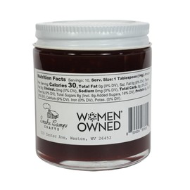 Raspberry Rhubarb Jam, 5 oz - Craft, Gourmet, Unusual Jams & Jellies Made in West Virginia, USA