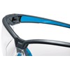 Uvex suXXeed Safety Glasses for Work and Laboratory, Transparent/Anthracite Blue