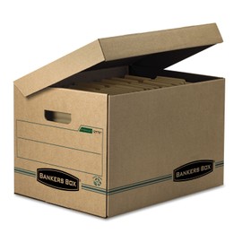 Bankers Box 12772 Recycled Stor/File, Ltr/Legal, 12-Inch x15-Inch x10-Inch , 12/CT, Kraft/GN