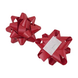 MMvolesy Red Christmas Confetti Gift Star boxs Star Bows splendorette Christmas Valentine's Day Self Adhesive Bows for Gifts Wrapping Holiday Presents (12Pc)