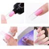 AIJIMEI Poly Nägel Gel 15ml,2Farben Nail Extension Gel Kit Mit