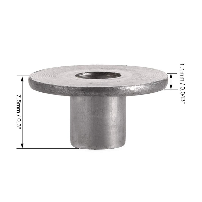 uxcell M4x15x1.1mm Tee Nut Carbon Steel T-Nut Mounting Hardware Fitting