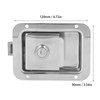 Travel Trailer Lock Stainless Steel Flush Mount Paddle Type Toolbox