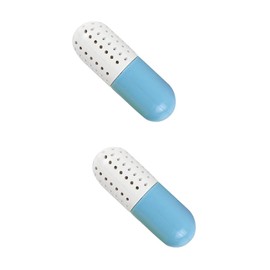 KOMBIUDA 2pcs Capsule Shaped Deodorizer for Shoes Moisture Absorbing Agent Material for Home and Drawer Use Breathable Design for Odour Elimination