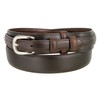 Men's Leather Ranger Belt 1 and 3/8" Wide Brown 32