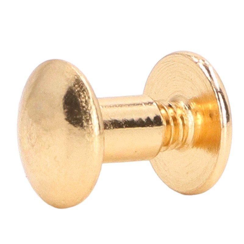 200 Sets Book Binding Screw Uniform Coating Curved Surfaces Brass