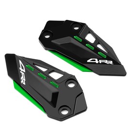 Modeer For K.awasaki ZX-4R 2023 2024 | ZX-4RR 2023 2024 Motorcycle CNC Heel Protector Footrest Pedal Protector Foot Peg Heel Plates Protective Cover Accessories (zx4rr-black/green)