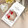 LOPMNGHT Press on Nails Short Length Red False Nails with