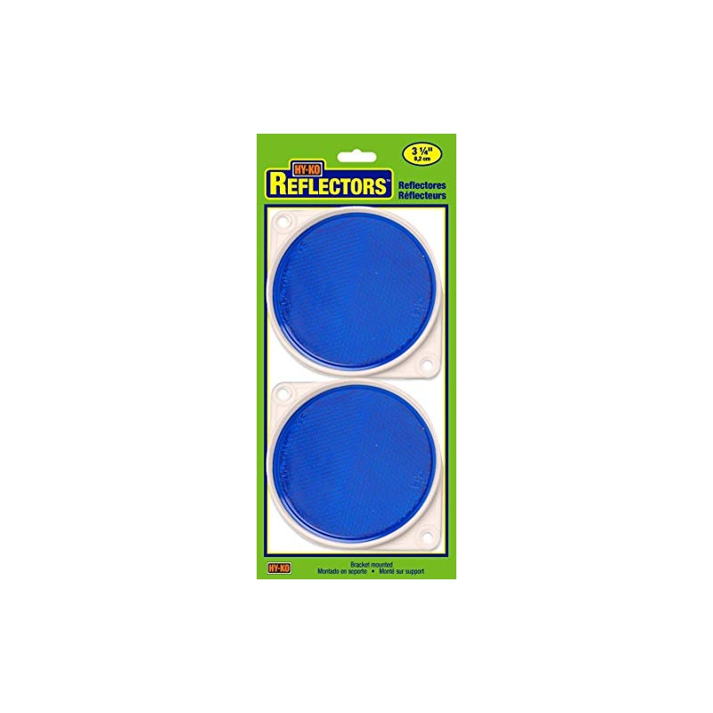 Hy-Ko Carded Reflectors, High Visibility Light Reflective Markers for Driveway,