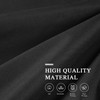 CFFNCH Black Canopy Bed Curtains - 4 Corner Post Bed