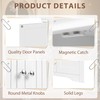 Furmax 62" Corner Cabinet, Bathroom Storage Cabinet with 6 Adjustable