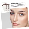 OHPHCALL Rtificial Eyebrow Set 6pcs Eyebrow Transfer Stickers Prime Material