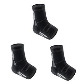 FOMIYES 3 Pcs Ankle Braces for Sports Ankle Support for Running Sleeve Arch Support Protection Stabilizer Grey l