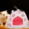 BESPORTBLE Small Animal Plush Tent Bed Cozy Hideout for Hamsters