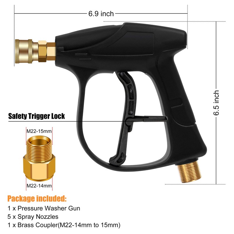 BEETRO High Pressure Washer Gun 4350PSI, Car Washer Gun with