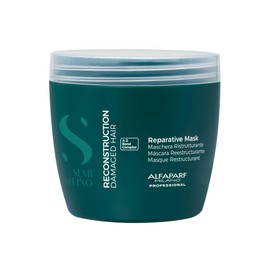 Alfaparf Milano Semi di Lino Reconstruction Reparative Mask - Color Safe Deep Conditioning Hair Mask - Damaged Hair Repair - For Medium to Thick Hair - Vegan Formula (17.2 oz)