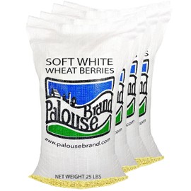 Soft White Wheat Berries | 100 LBS | Desiccant Free | Sproutable | Non-GMO Project Verified | Kosher