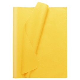 Bobobag 100 Sheets 20"X14" Gift Wrapping Tissue Paper Bulk for Gift Bags,Weddings Birthday Showers Arts Craft Party Favor Decoration (Yellow)