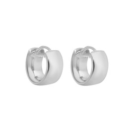 Tuscany Silver Women's Sterling Silver Hinged Hoop Earrings