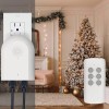 TEKLECTRIC Indoor Remote Control Outlet with 2 Grounded Plugs, 80