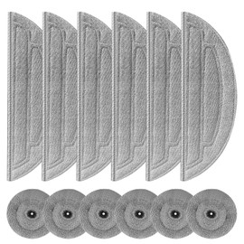 Pure Realm 12 St1ck Wischt1cher f1r Roborock S8 MaxV Ultra Saugroboter, Kompatibel mit VibraRise 3.0, Mikrofaser Wischt1cher Zubeh?r, Wiederverwendbar Mop