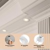 ledscom.de 6 pcs. recessed Ceiling Frame CIRC, Round, swivelling, White