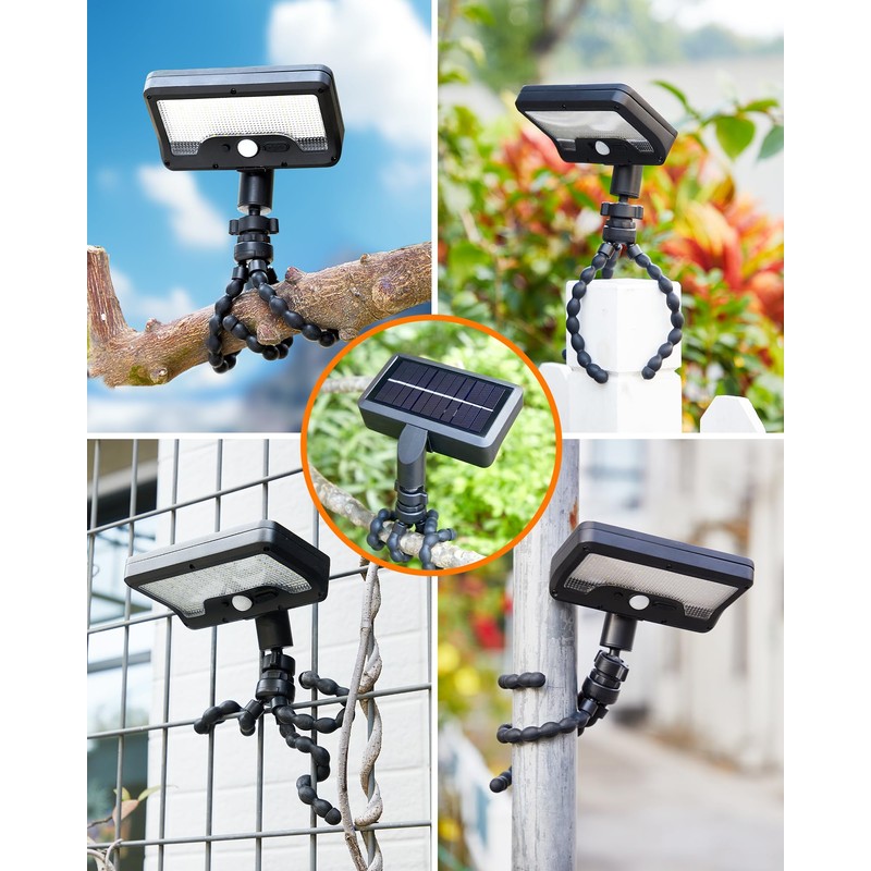 Thumok Solar Motion Lights Outdoor,600LM Motion Sensor Solar Light with