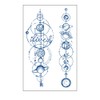 GZ395 396 Temporary Compass Tattoo Planet Tattoo Sun and Moon