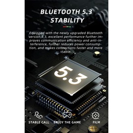 Wireless Earbuds, Bluetooth 5.3 Headphones In Ear with 4 ENC Noise Cancelling Mic, Btootos New Bluetooth Earbuds Mini Deep Bass Stereo Sound, 36H Playtime LED Display Wireless Earphones X15 Waterproof