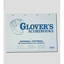 Glover's Easy Score Books Glovers Baseball/Softball Scoring & Stats Refill (30 Games) BB-100 (7.3)