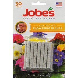 Jobe's Flower Indoor/Outdoor Plants Fertilizer Food Spikes - 30 Pack