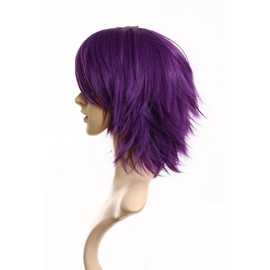 Prettyland medium short hair wig layered cut fringe straight wig