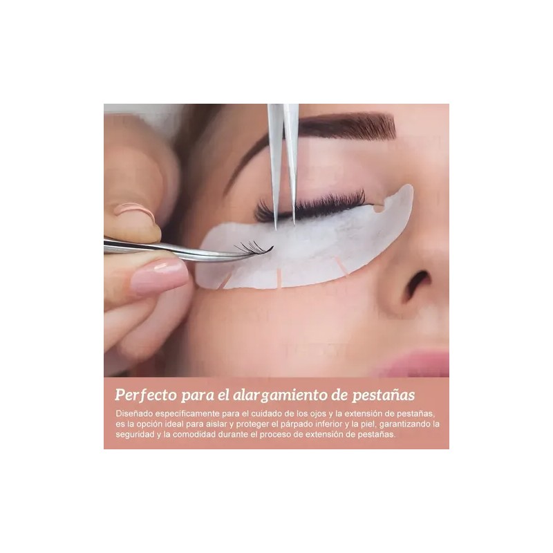 100 Pzs Parches Empaque Hidrogel Para Ojos Pestañas Mink