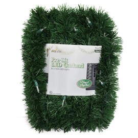 Brite Star Pine Lighted Garland, 18-Feet, Warm White