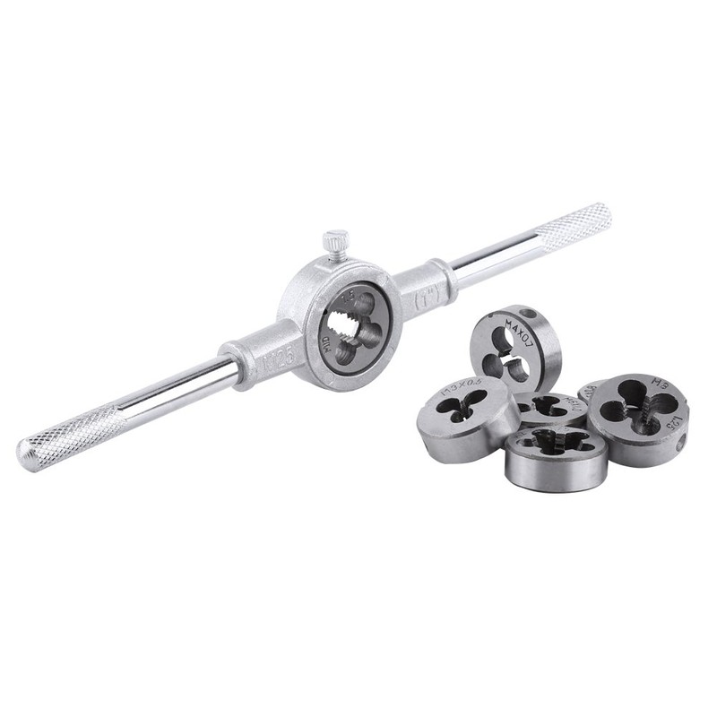 ZLXHDL Tap and Die Set, 8-Piece Thread Die Made of