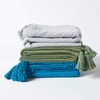 HOMESCAPES - Rajput Ribbed Throw - 60 x 80 Inches