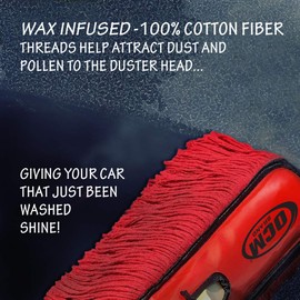 Classic Car Duster with Solid Wood Handle Includes Storage Case - Popular Detailers Choice