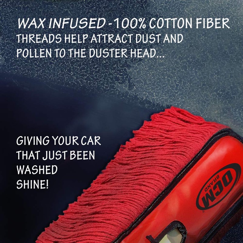 Classic Car Duster with Solid Wood Handle Includes Storage Case