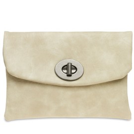 Caspar TA339 Women's Clutch Bag, nude
