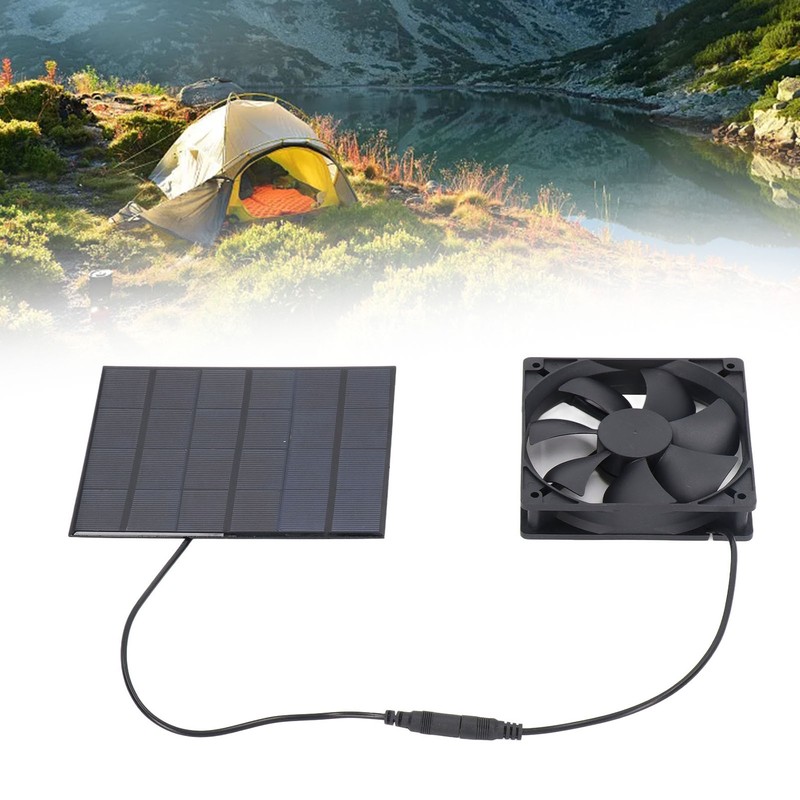 Solar Panel Powered Fan Portable 3.5W 6V Solar Exhaust Fan