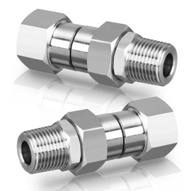 M MINGLE 3/8” NPT Pressure Washer Swivel Fitting, Anti-Twist 3/8” Swivel Male to Female Adapter, 360° Kink-Free Connector for Gun and Hose, 4500 PSI, 2 Pcs