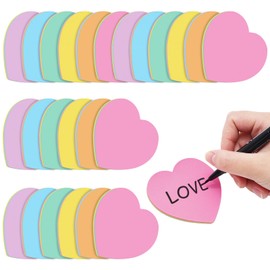720 Sheet Heart Shaped Sticky Notes Mixed 3 Color Self Adhesive Notepads Colorful Memo Pad Message Reminder for Valentine's Day School Home Office Business Supplies, 2.8 x 2.8 Inch