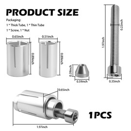 Motorcycle Bar Ends Installing Screw Kit,Compatible with 13mm-19mm Bar Ends Motorcycle Expansion Screw,Professional Handlebar End Screws Set Motorcycles Accessories for Cruisers