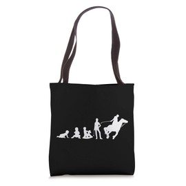 Horse evolution of a rider horse friends horse riding Tote Bag