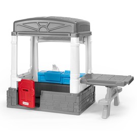 Simplay3 Sunny Day Indoor or Outdoor Cottage Picnic Playhouse for Toddlers and Young Children with Kitchenette and Picnic Table