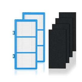 Filter Replacement for Holmes, HAPF30AT Air HEPA Type Filter Compatible with Holmes Air Purifier HAPF30AT and HAP242-NUC (2 HEPA + 4 Carbon Booster)