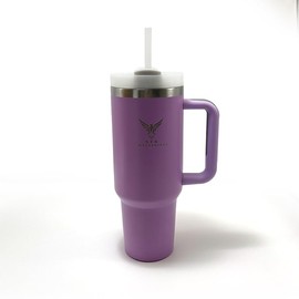 STR Hydration Champ Stainless Steel Vacuum Insulated Tumbler with Lid and Straw for Water, Iced Tea or Coffee, Smoothie and More, 40 oz (LIGHT PURPLE, 40oz)
