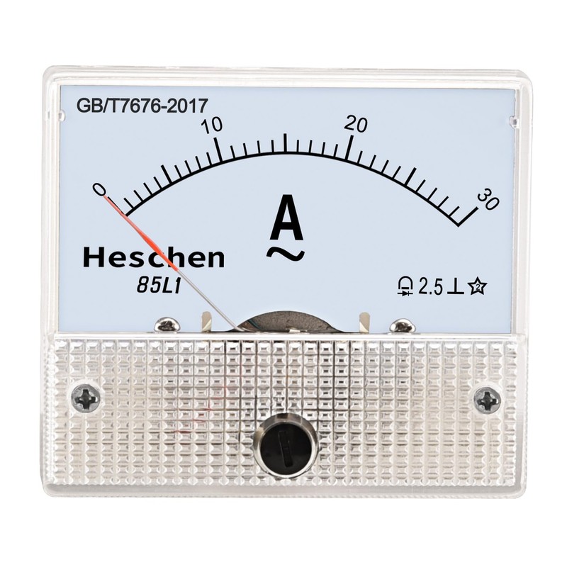 Heschen 85L1-30A Rectangle Panel Mounted Current Meter Ammeter Tester, AC